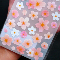 Japanese Sakura Stickers | Cherry Blossom Stickers by Mind Wave | Floral Seal Stickers | Flower Scrapbook | Card Decoration | Diary Deco Sticker Supplies