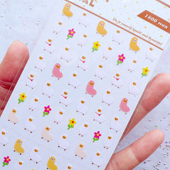 Alpaca Stickers | Llama Stickers | Animal Label | Kawaii Deco Sticker | Life Planner Supplies | Erin Condren Sticker | Kikki K Sticker | Filofax Stickers | One Point Seal | Korean Stationery