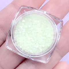 Glow in the Dark Confetti (Small Hexagon) | Resin Inclusions | Resin Fillers | Kawaii Craft Supplies (1 gram)