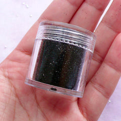 Iridescent Glitter Root Sprinkles | Holographic Glitter Powder | Hair & Nail Art (Black / 4-6 grams)