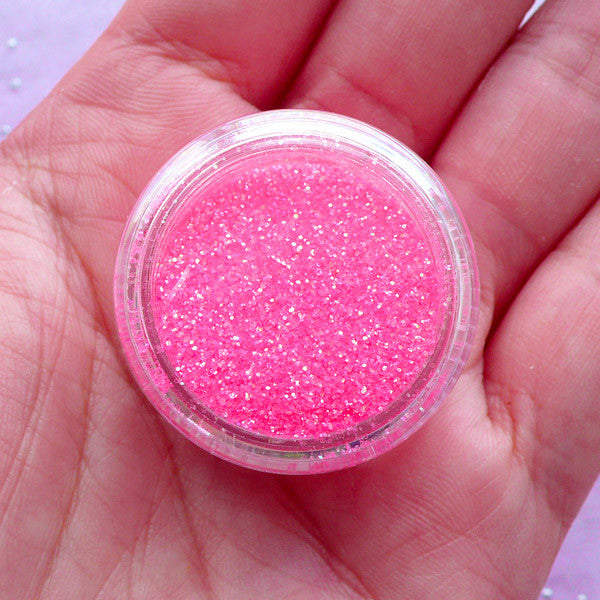 Shimmering Powder | Holographic Fine Glitter Sprinkles | Iridescent Resin  Art & Nail Decoration (Pink / 4 grams)
