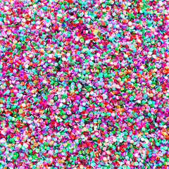 Colorful Glitter Sprinkles | Tiny Mini Holographic Round Confetti | Iridescent Resin Glitter & Nail Art Supplies (1mm / 3 grams)