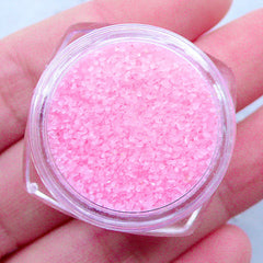 Faux Colored Sugar | Mini Coral Stones for Nail Decorations | Artificial Gravel | Crystal Powder | Sprinkles for Resin Craft | Fake Food Making (Light Pink)