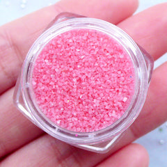 Pink Color Sugar for Fake Food Making | Mini Coral Stones for Nail Decoration | Artificial Gravel Nails | Crystal Powder | Sprinkles for Resin Craft (Pink)