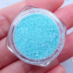 Blue Color Sugar for Faux Food Craft | Fake Coral Stones for Nail Designs | Artificial Gravel | Crystal Powder | Sprinkles for Resin Art (Light Blue)