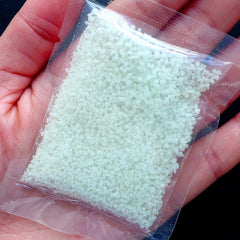 Glow in the Dark Sand Particles | Phosphorescent Sand | Fluorescent Sand | Mini Wishing Jar Making | Resin Crafts (Light Green / 10 grams)