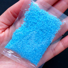 Fluorescent Sand Particles | Glow in the Dark Sand | Phosphorescent Sand | Wishing Glass Vial Necklace | Resin Cabochon DIY (Dark Blue Green / 10 grams)