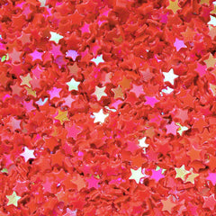 CLEARANCE Star Sequin / Micro Star / Fake Topping / Star Glitter / Star Sprinkle / Star Confetti (AB Red Orange / 3mm / 3g) Resin Cabochon DIY Nail Art SPK43