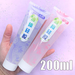 Translucent Liquid Mold Maker | Clear Mold Making | Make Your Own Silicone Mold for UV Resin | Soft Flexible Rubber Mold DIY (200ml)