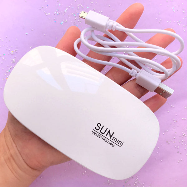 Portable Mini USB UV Lamp by SUNmini, 6W LED Ultraviolet Light, UV R, MiniatureSweet, Kawaii Resin Crafts, Decoden Cabochons Supplies