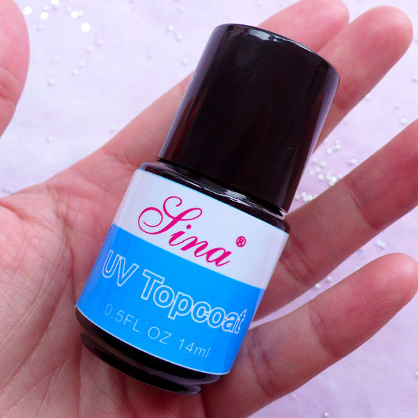 UV Top Coat Nail Art UV Gel Polish Coating for Resin Craft
