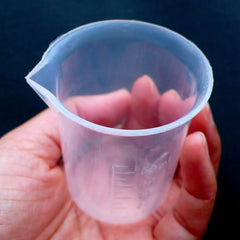 Measuring Cups | 50ml Disposable Plastic Cups | Resin Epoxy Mixing Cup | Small Containers | Dosage Cups | Medicine Cups | Craft Supplies (2 pieces)