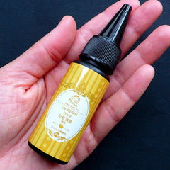 Orange Yellow UV Resin | Sunlight Curing Resin | Hard UV Cured Resin | Kawaii Resin Supplies | Solar Ultraviolet Activated Resin (25g / Translucent Clear Orange)