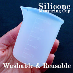 Silicone Measuring Cup | Washable & Reusable Measure Cup | 100ml Dosage Cup | Epoxy Resin Mixing Cup | Medicine Cup | Resin Crafts