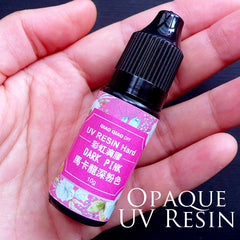 Opaque Pink UV Resin | Hard Type Colored Resin | Ultraviolet Curing Resin | Solar Cured Resin | UV Activated Resin | Kawaii Resin Jewellery DIY (10g / Opaque Dark Pink)
