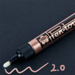 Sakura Pen-Touch Paint Marker | Permanent Oil Based Paint | Metallic Color Marker (2mm / Copper)