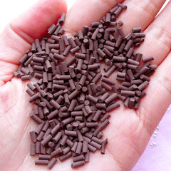 Fake Chocolate Sprinkles | Faux Toppings | Sweets Deco & Decoden Supplies (5 grams)