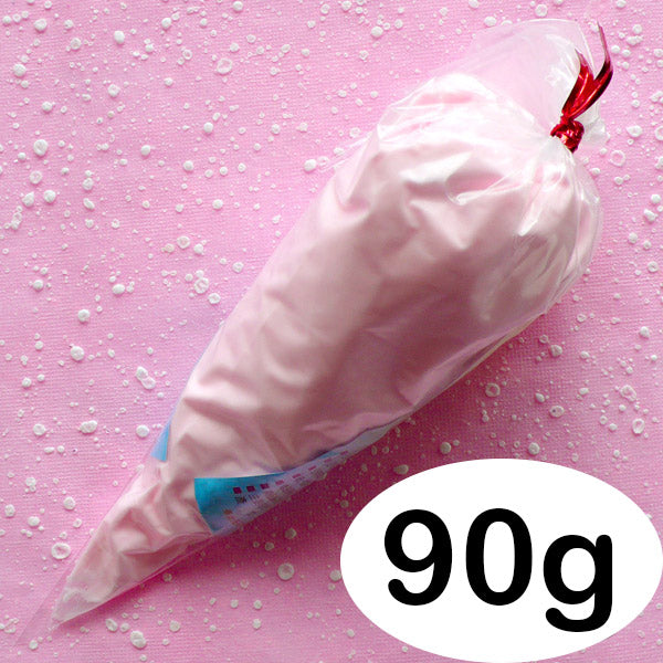 Strawberry Frosting Clay / Fake Icing / Whipped Cream Air Dry Clay from Taiwan Racoon Honey (90g / Pink / FREE Pastry Bags) Miniature Sweets