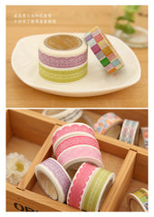 Washi Tape Masking Tape Kawaii Japanese Deco Tape (1 roll BY RANDOM) Scrapbooking Card Making Gift Packaging Wedding Home Decor WR01