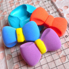 Bow Tie Mold Bowtie 32mm Flexible Silicone Mold Cupcake Topper Gumpaste Fondant Mold Scrapbooking Mold Jewelry Pendant Mold Push Mold MD488