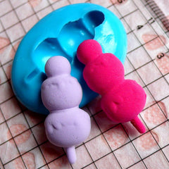 Skewer (25mm) Silicone Flexible Push Mold - Miniature Food, Sweets, Jewelry, Charms (Clay Fimo Premo Resin Epoxy Gum Paste Fondant) MD686