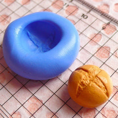 Miniature Bread Mold Bun 14mm Flexible Silicone Mold Polymer Clay Sweets Deco Fimo Earrings Mold Kawaii Dollhouse Bakery Resin Mold MD213