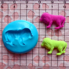 Lion Mold 21mm Silicone Flexible Mold Animal Earrings Mold Mini Cupcake Topper Fondant Mold Fimo Polymer Clay Resin Scrapbooking Mold MD424