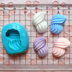 Whipped Cream Mold 19mm Silicone Flexible Mold Decoden Kawaii Miniature Sweets Fimo Polymer Clay Jewelry Cabochon Charms Resin Mold MD751