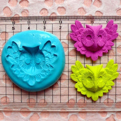 Owl (31mm) Silicone Flexible Push Mold - Miniature Food, Sweets, Jewelry, Charms (Clay, Fimo, Resins, Gum Paste, Fondant) MD457