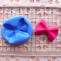 Bow / Bowtie (28mm) Silicone Flexible Push Mold - Miniature Food, Sweets, Jewelry, Charms (Clay, Fimo, Resins, Gum Paste, Fondant) MD480