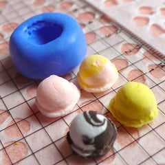 Decoden Supplies Ice Cream Scoop 11mm Silicone Flexible Mold Kawaii Miniature Sweets Fimo Polymer Clay Jewelry Charms DIY Cabochon MD743