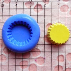 Tart Bottom (16mm) Silicone Flexible Push Mold - Miniature Food, Sweets, Jewelry, Charms (Clay, Fimo, Sculpey, Premo, Resin, Wax) MD106