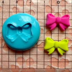 Ribbon / Bow (18mm) Silicone Flexible Push Mold - Cupcake, Jewelry, Charms (Resin, Clay, Fimo, Wax, Plaster, Soap, Gum Paste, Fondant) MD787