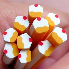 Polymer Clay Cane - Sweets - Cupcake - Miniature Food / Dessert / Cake / Ice Cream Sundae Decoration and Nail Art CSW008