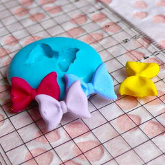 Bow Tie (13mm) Silicone Flexible Push Mold - Miniature Food, Sweets, Jewelry, Charms, Cupcake (Clay Fimo Resin Wax Gum Paste Fondant) MD472