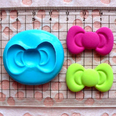 Kawaii Mold Bow Mold 29mm Flexible Silicone Mold Resin Mold Cupcake Topper Fondant Gumpaste Scrapbooking Cell Phone Deco Push Mold MD482