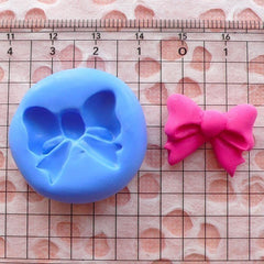 Ribbon / Bow (20mm) Silicone Flexible Push Mold - Miniature Food, Sweets, Jewelry, Charms (Clay, Fimo, Resins, Gum Paste, Fondant) MD744