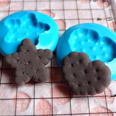 Silicone Flexible Mold Cookie Biscuit Mold Heart Star 2pcs 15mm Miniature Sweets Kawaii Decoden Fimo Mold Polymer Clay Cabochon MD140-141