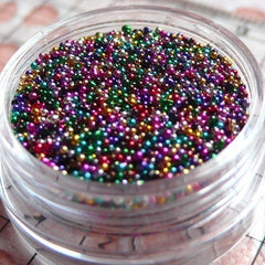 Dollhouse Balls Dragees Miniature Sugar Sprinkles Colorful Sprinkles Topping Caviar Microbeads (Assorted Color / 7g) Kawaii Nail Deco SPK06