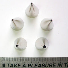 Mini Frosting Tips / Icing Tips / Whipped Cream Clay Decorating Tip Set (5pcs) for Miniature Sweets Craft Miniature Cupcake Icing TL002