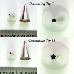 Mini Frosting Tips / Icing Tips / Whipped Cream Clay Decorating Tip Set (5pcs) for Miniature Sweets Craft Miniature Cupcake Icing TL002