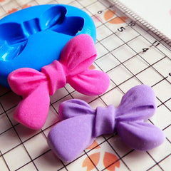 Ribbon Mold Bow 23mm Flexible Silicone Mold Mini Cupcake Topper Fondant Gum Paste Mold Cake Deco Kawaii Jewelry Cacochon Polymer Clay MD469