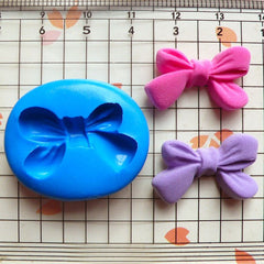 Ribbon Mold Bow 23mm Flexible Silicone Mold Mini Cupcake Topper Fondant Gum Paste Mold Cake Deco Kawaii Jewelry Cacochon Polymer Clay MD469