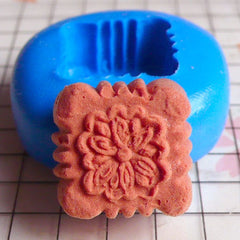 Mooncake (Square) (14mm) Silicone Mold Flexible Mold - Miniature Food, Sweets, Jewelry, Charms (Clay Fimo Resin Gum Paste Fondant Wax) MD335