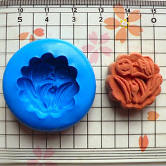 Mooncake (Round) (21mm) Silicone Mold Flexible Mold - Miniature Food, Sweets, Jewelry, Charms (Clay Fimo Resin Gum Paste Fondant Wax) MD338