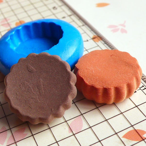 Tart Bottom 20mm Silicone Mold Miniature Sweets Deco Cupcake Fimo
