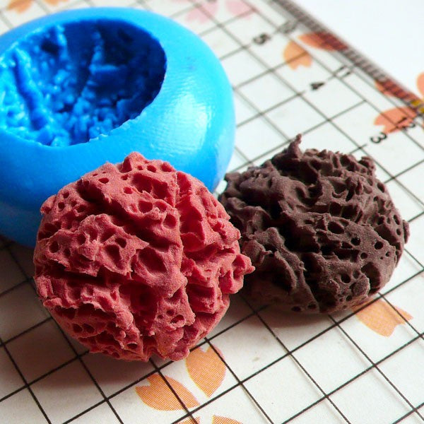 Flexible Silicone Mold Coconut Macaroon Cookie Biscuit 18mm Miniature Sweets Deco Fimo Clay Jewelry Charms Kawaii Cabochon Mini Mold MD794