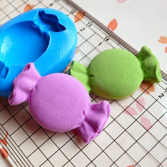 Bow Tie Candy (33mm) Silicone Flexible Push Mold - Miniature Food, Sweets, Jewelry, Charms (Clay Fimo Resin Epoxy Wax Sculpey Fondant) MD698