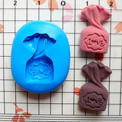 Silicone Mold Flexible Mold - Love Candy / Chocolate Gift Bag (20mm) Miniature Food, Sweets, Jewelry, Charms (Clay Fimo Resin Fondant) MD369