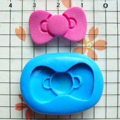 Bow Mold 24mm Flexible Silicone Mold Mini Cupcake Topper Mold Gumpaste Fondant Mold Chocolate Mold Kawaii Jewelry Cabochon Mold Resin MD478